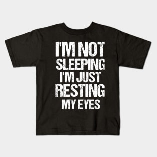 I'm Just Resting My Eyes Funny Balding Dad BOD funny dad joks Kids T-Shirt